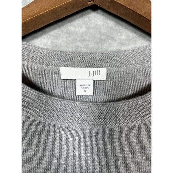 J Jill Women’s Sweater S Gray Lightweight Pullover Cotton Blend Casual - Picture 2 of 4